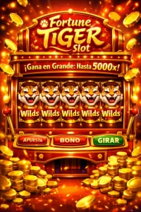 Tragaperras Fortune Tiger con símbolos Wild